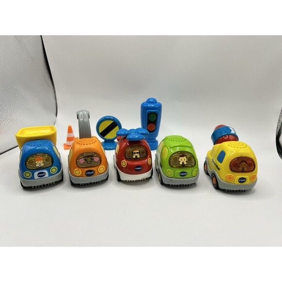 VTech Go! Go! Smart Wheels Cars Cement Truck Tow Truck Dump Truck Van Lot Of 5 + - Picture 11 of 16